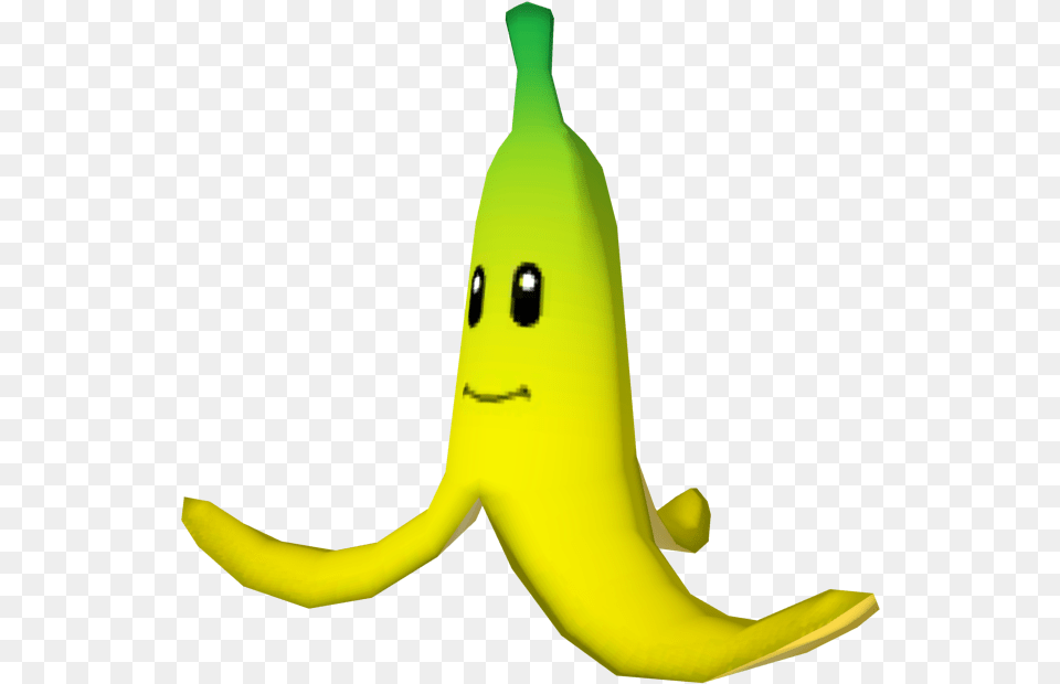 Thumb Image Mario Kart Banana, Food, Fruit, Plant, Produce Free Png