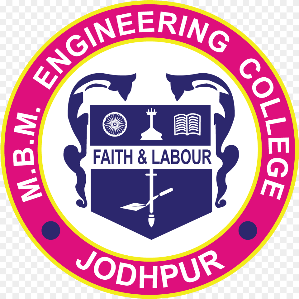 Thumb Image Mbm Engineering College, Badge, Logo, Symbol, Emblem Free Png