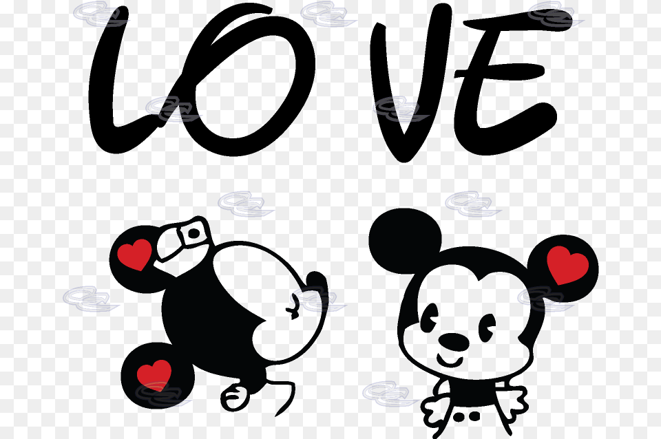 Thumb Image Mickey Mouse Y Minnie Love, Light, Blackboard Free Transparent Png