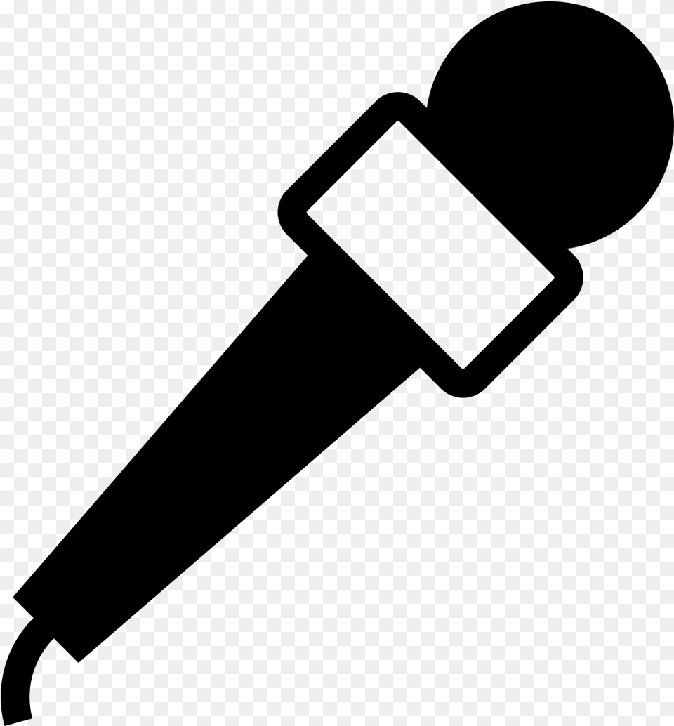 Thumb Image Microphone Pictogram, Gray Free Png Download