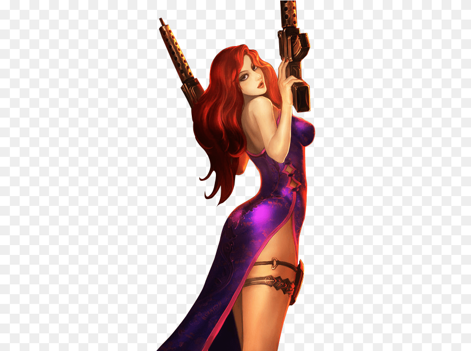 Thumb Image Miss Fortune Lol Anime, Adult, Weapon, Sword, Woman Png