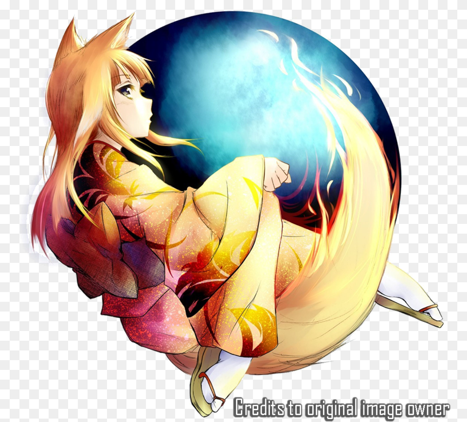 Thumb Image Mozilla Firefox Anime Icon, Publication, Book, Comics, Adult Free Png