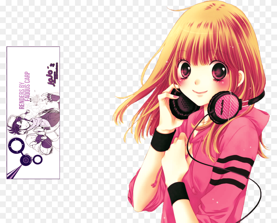 Thumb Image Music Anime Girl, Publication, Book, Comics, Person Free Png