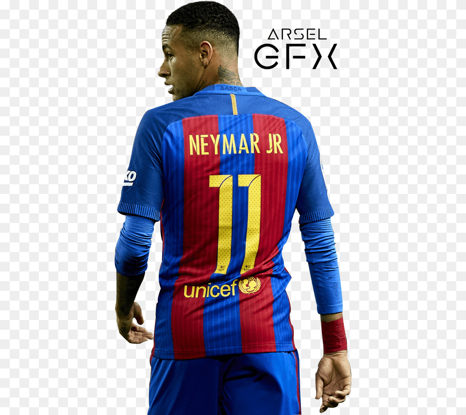 Thumb Neymar Jr Barcelona, Clothing, Shirt, Adult, Male Png Image