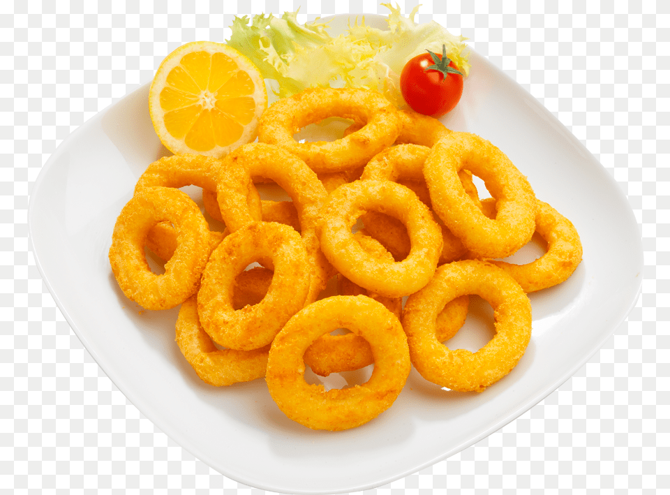 Thumb Onion Ring, Plate, Food, Food Presentation, Citrus Fruit Png Image