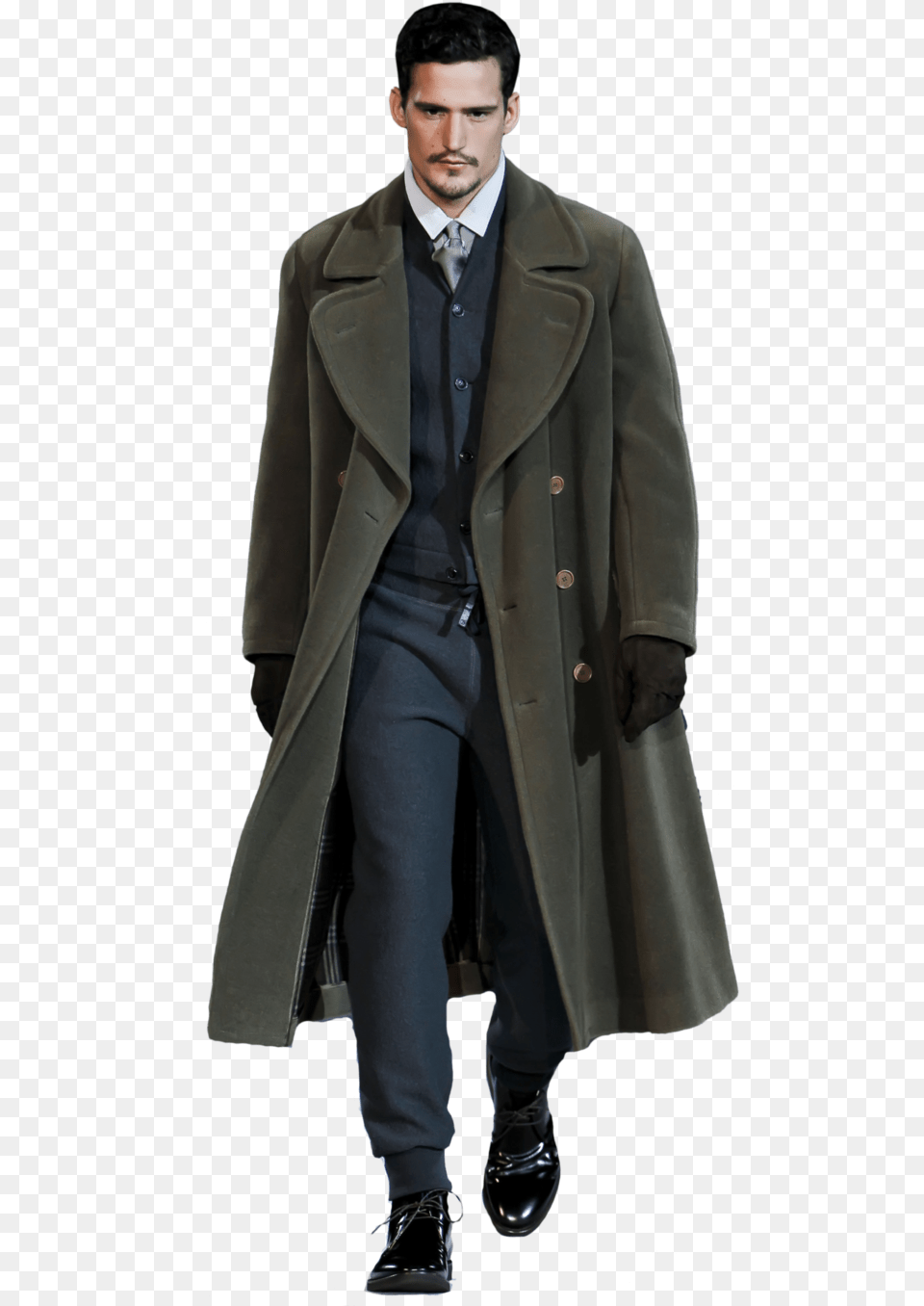 Thumb Image Palto Do Kolen Muzhskoe, Clothing, Coat, Overcoat, Trench Coat Free Png