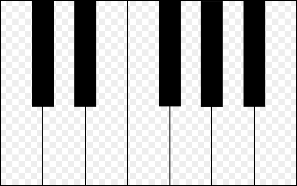 Thumb Image Piano Keys Clip Art, Gray Png