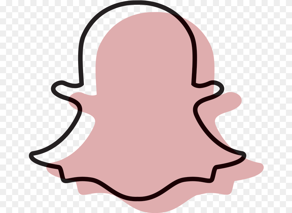 Thumb Image Pink Snapchat Icon, Body Part, Face, Head, Neck Png