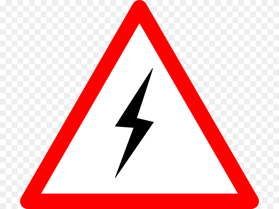 Thumb Image Power Clipart Electricity, Sign, Symbol, Road Sign Free Png