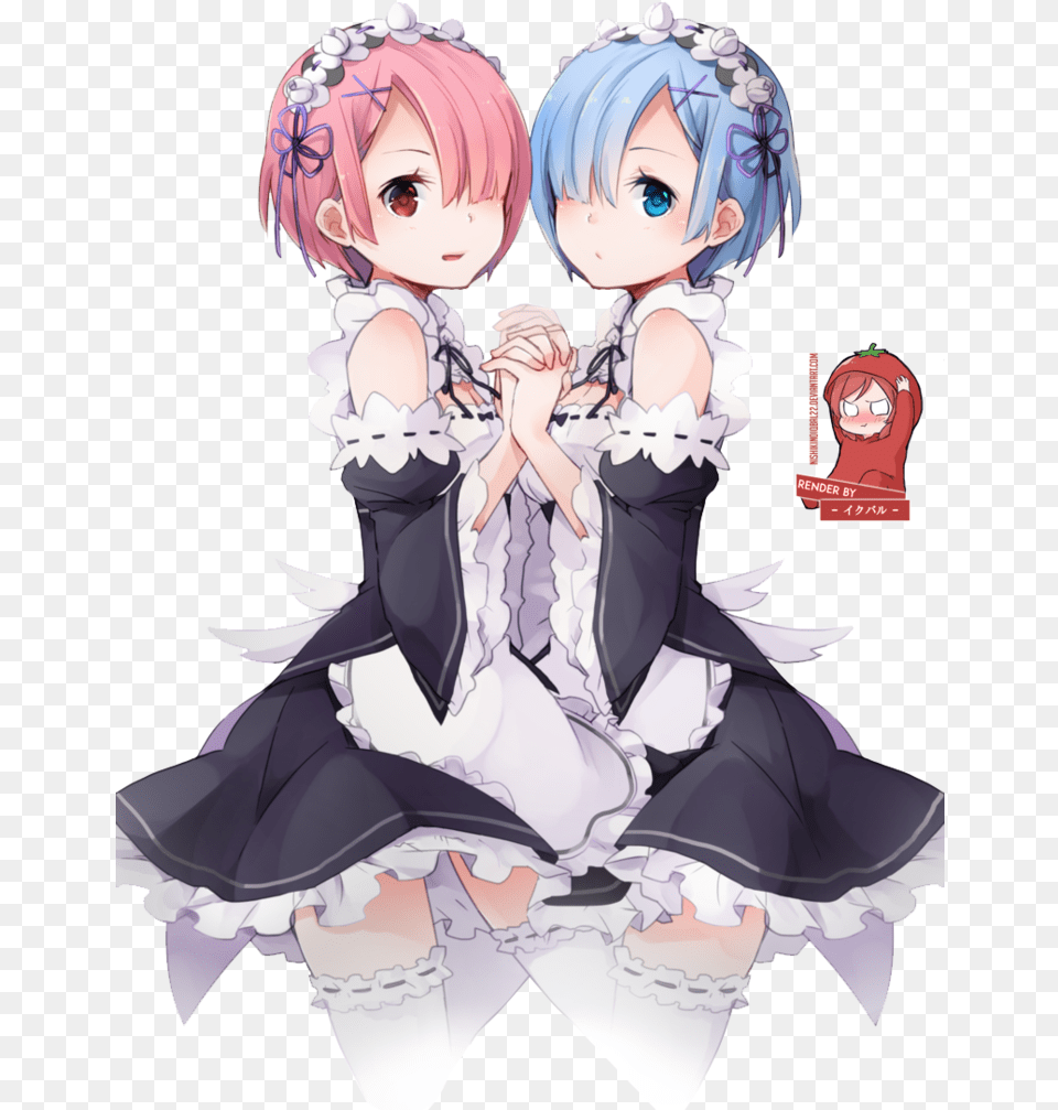 Thumb Re Zero Rem And Ram, Book, Comics, Publication, Manga Png Image