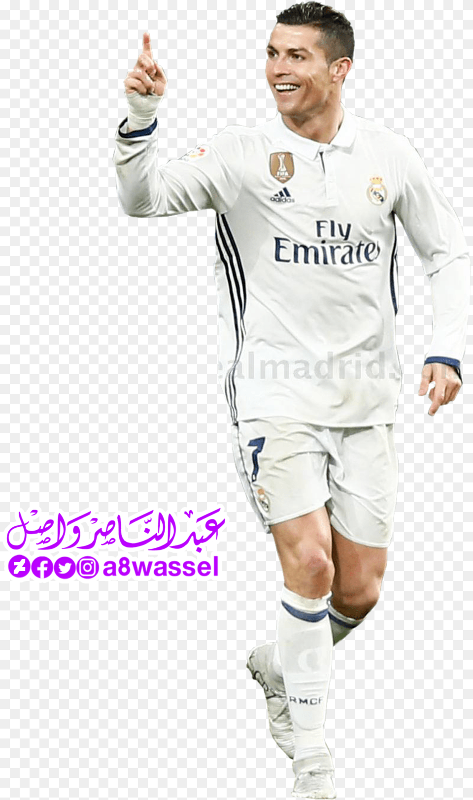 Thumb Image Real Madrid Ronaldo, Person, Shirt, Hand, Finger Free Transparent Png