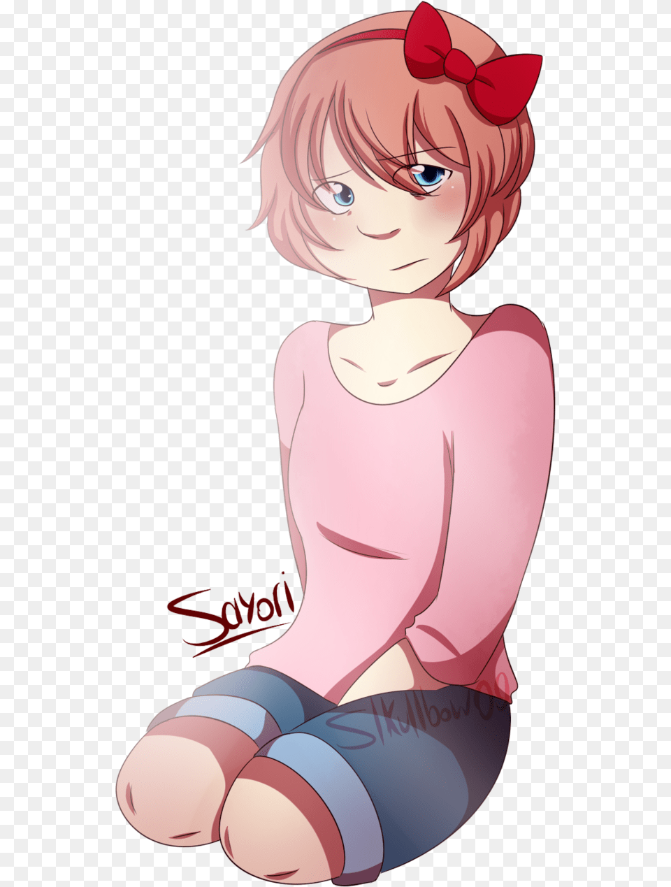 Thumb Sayori Bow, Book, Comics, Publication, Adult Png Image