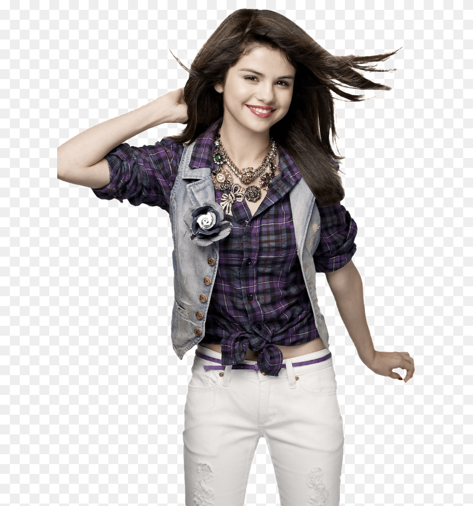 Thumb Image Selena Gomez, Vest, Blouse, Clothing, Pants Free Png Download