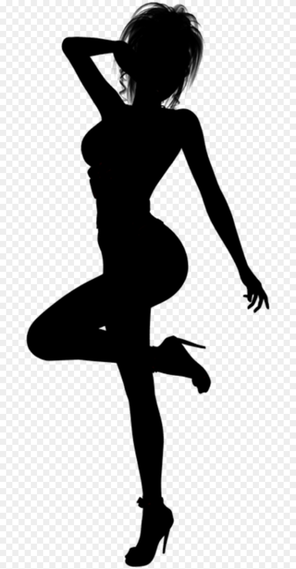 Thumb Image Silhouette Femme Sexy, Nature, Outdoors, Night, Lighting Free Png Download