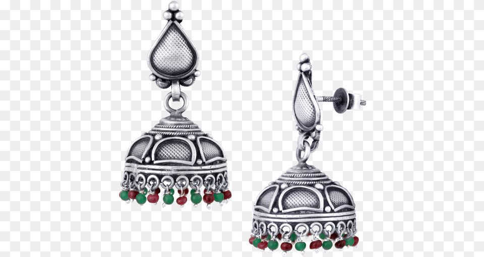 Thumb Image Silver Jhumka, Accessories, Earring, Jewelry, Chandelier Free Transparent Png