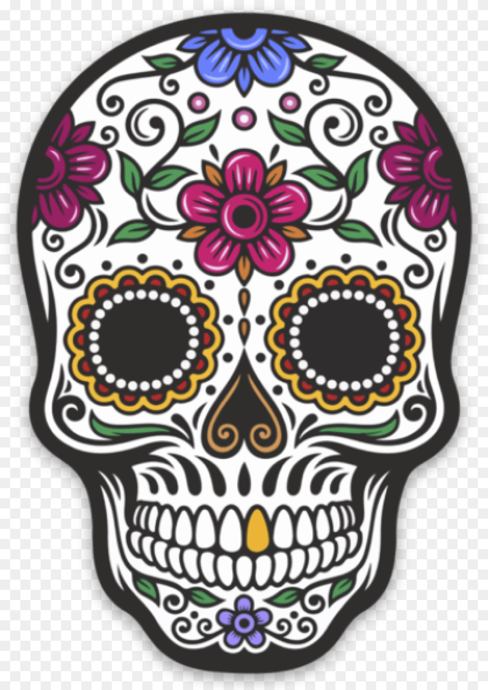 Thumb Image Simple Dia De Los Muertos Skull, Art, Graphics, Drawing, Pattern Free Png Download