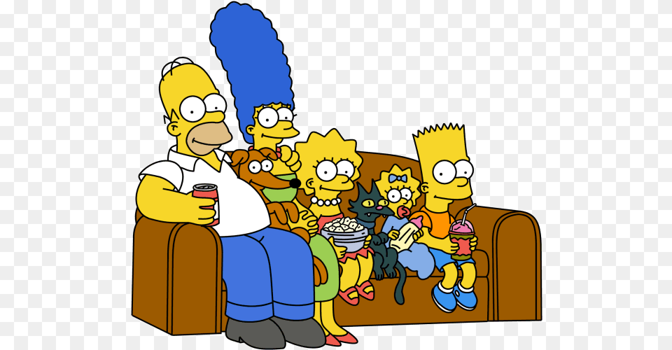 Thumb Simpsons On The Couch, Book, Comics, Publication, Baby Png Image