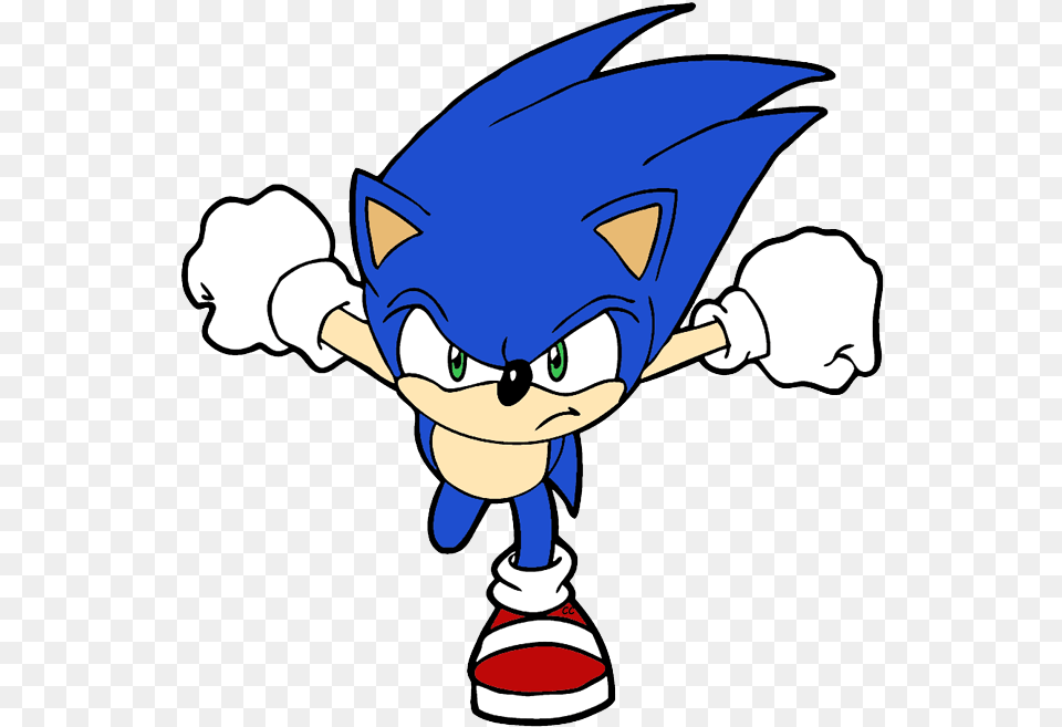 Thumb Image Sonic The Hedgehog Clipart, Baby, Person, Cartoon, Head Free Png Download