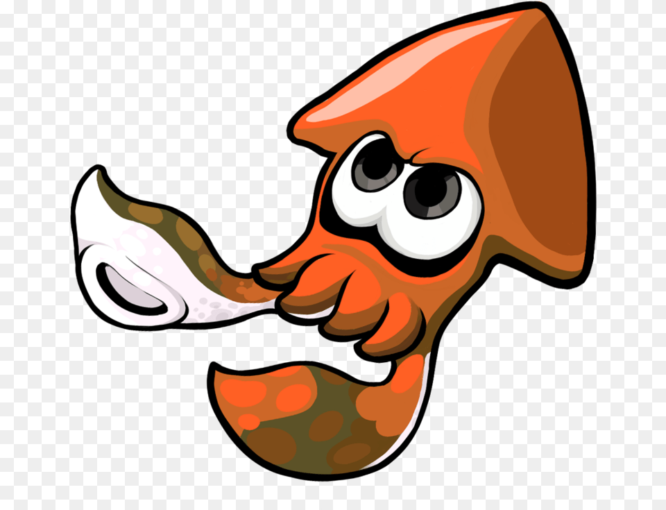 Thumb Image Splatoon Squid, Animal, Beak, Bird, Person Free Png