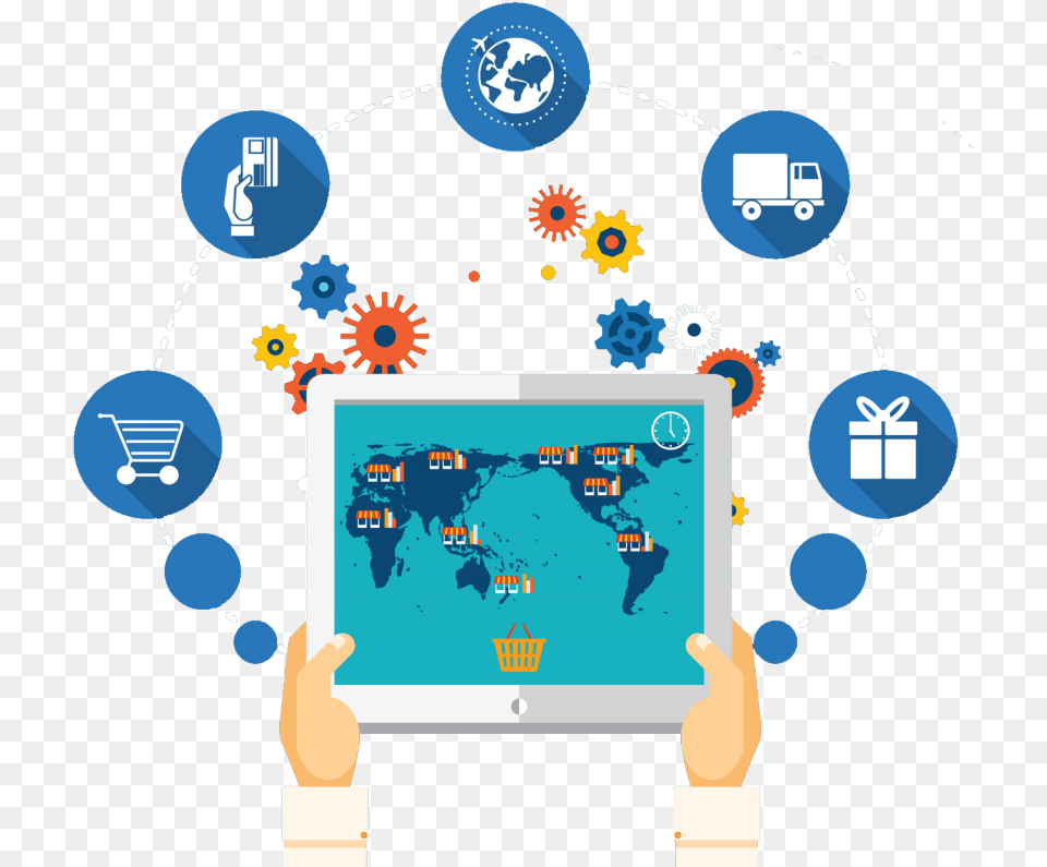 Thumb Supply Chain Management, Computer, Electronics, Network Png Image