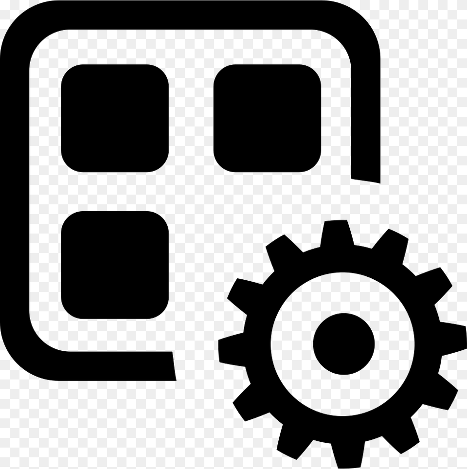 Thumb System Icon White, Machine, Gear, Device, Grass Png Image