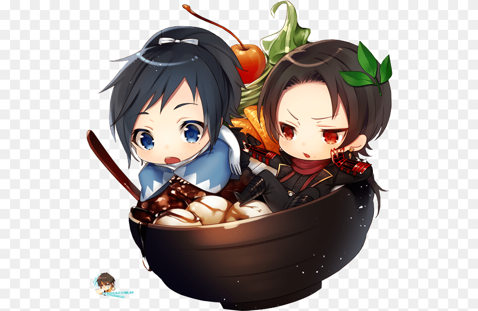 Thumb Image Touken Ranbu Chibi, Publication, Book, Comics, Adult Free Transparent Png