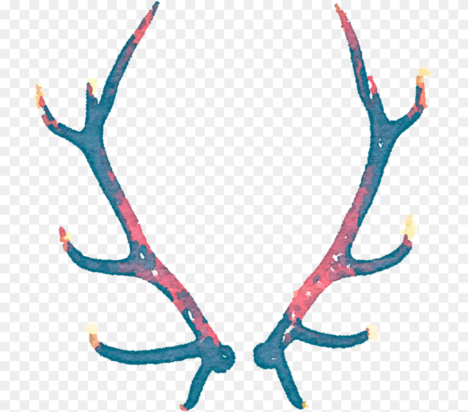 Thumb Image Transparent Antler Watercolor Hd Watercolor Painting Free Png