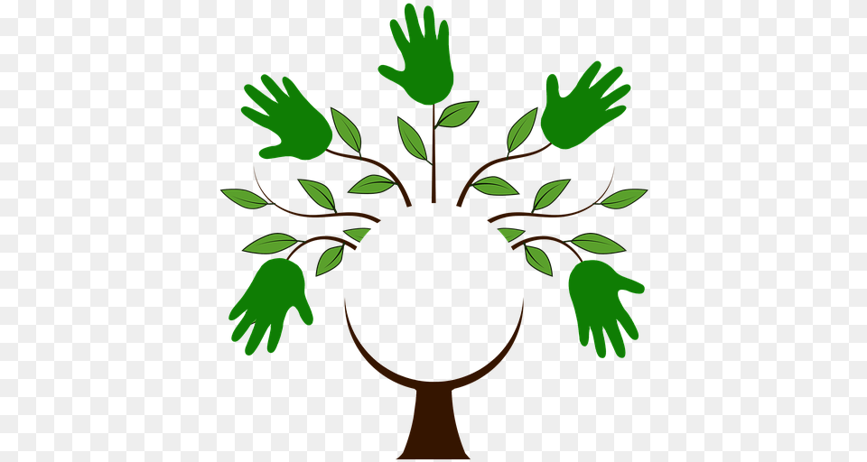 Thumb Image Tree Helping Hand Logo, Green, Leaf, Plant, Potted Plant Free Png Download
