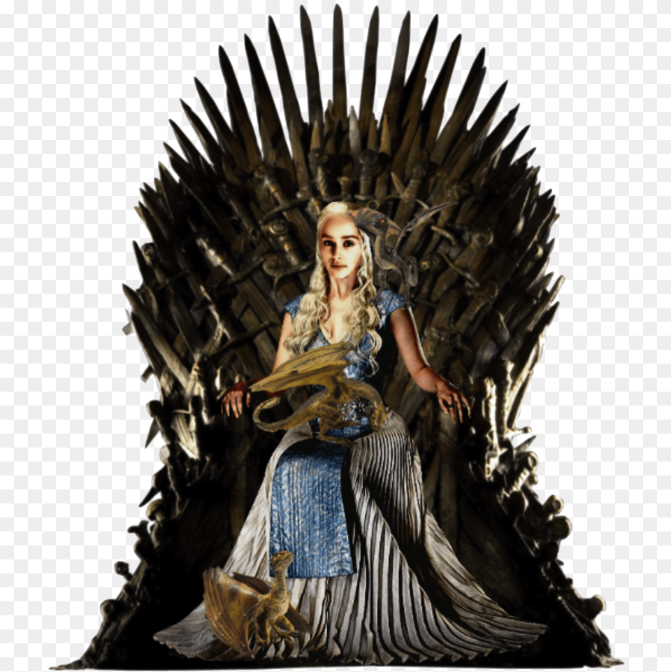 Thumb Image Trono Game Of Thrones, Adult, Female, Furniture, Person Png