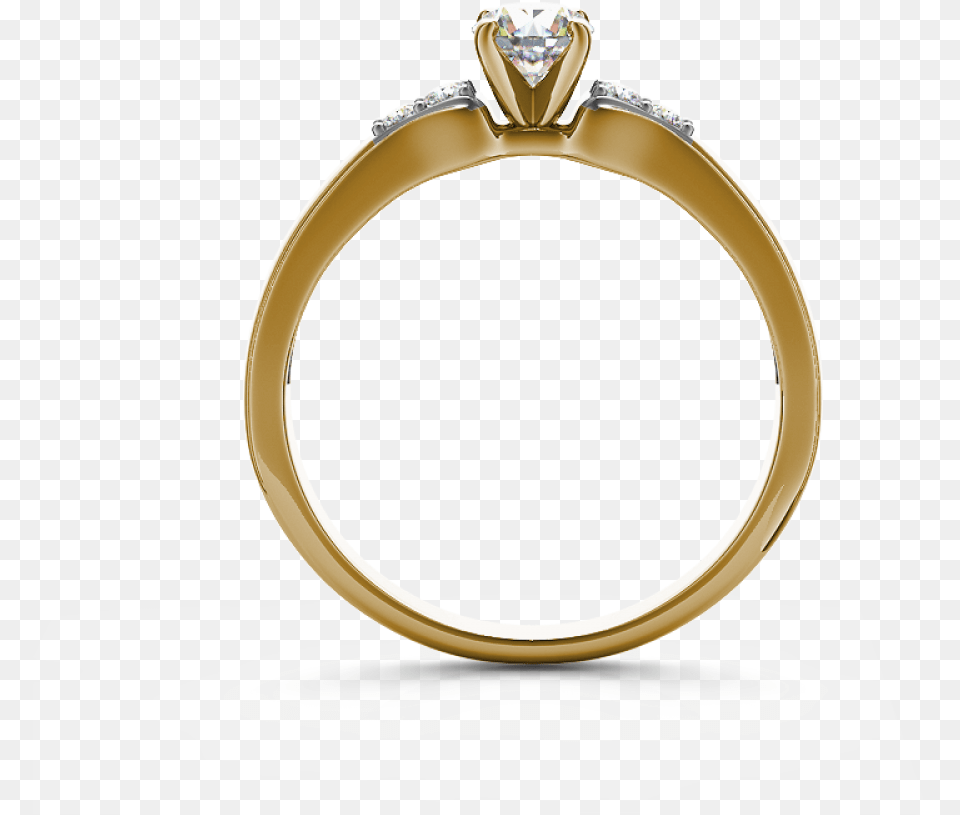 Thumb Image Tulip Style Solitaire Engagement Ring, Accessories, Jewelry, Diamond, Gemstone Free Png Download