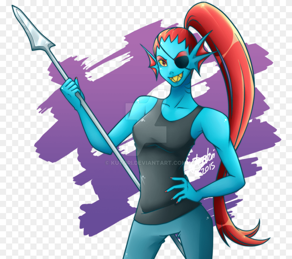 Thumb Undertale Undyne Art Fight, Adult, Female, Person, Woman Png Image