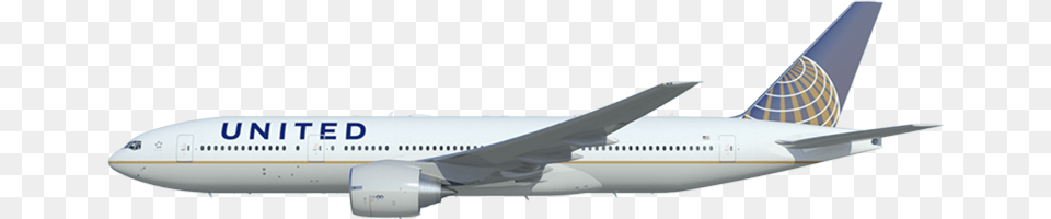 Thumb United Airlines Plane Transparent, Aircraft, Airliner, Airplane, Transportation Png Image
