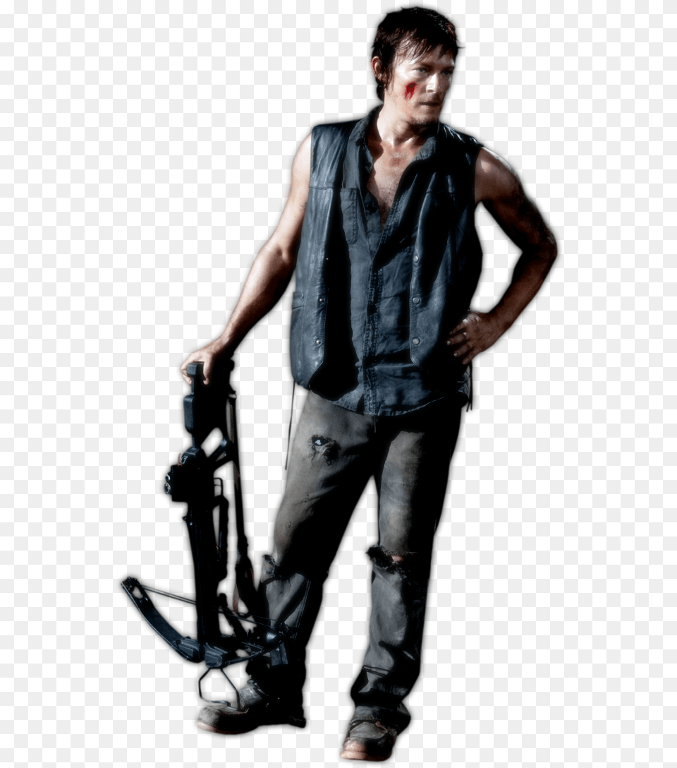 Thumb Image Walking Dead Daryl, Adult, Man, Hand, Person Png