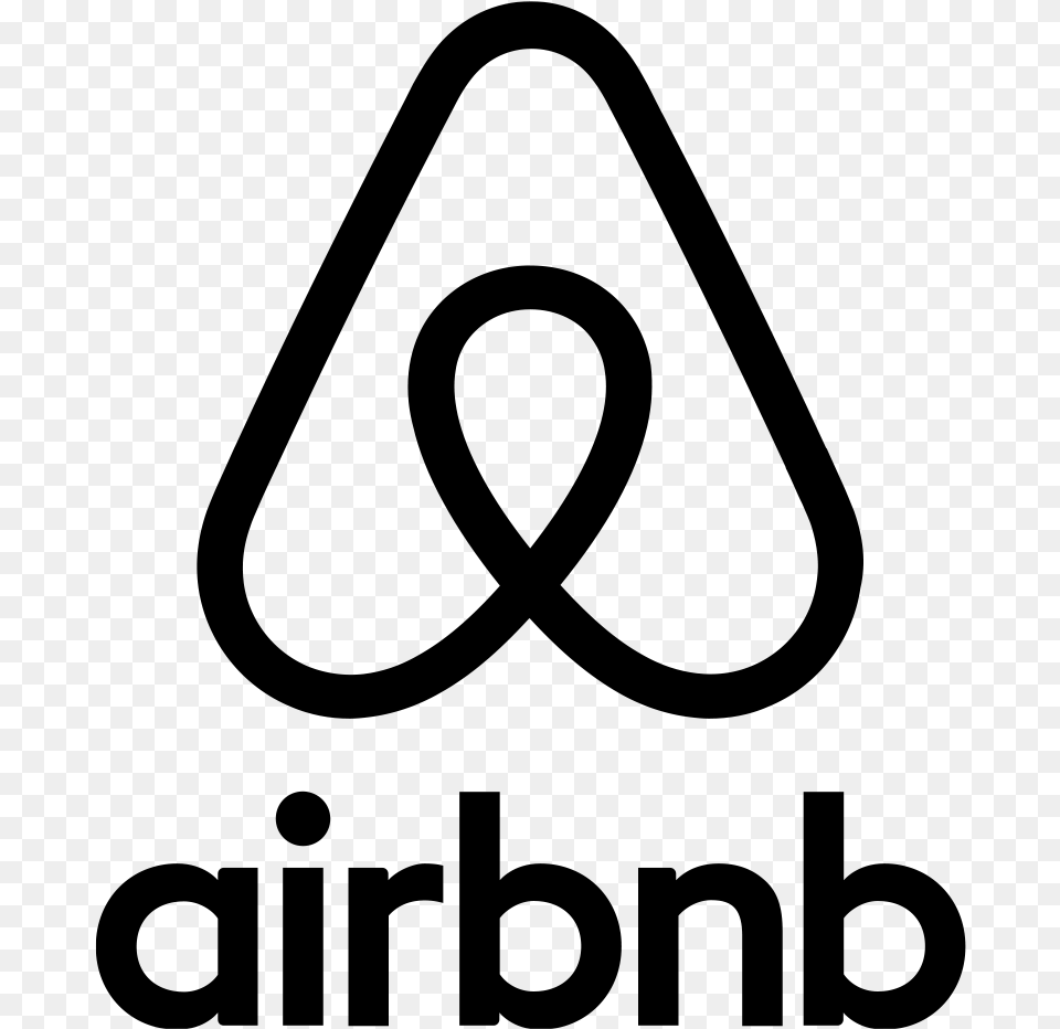 Thumb White Air Bnb Logo, Gray Png Image