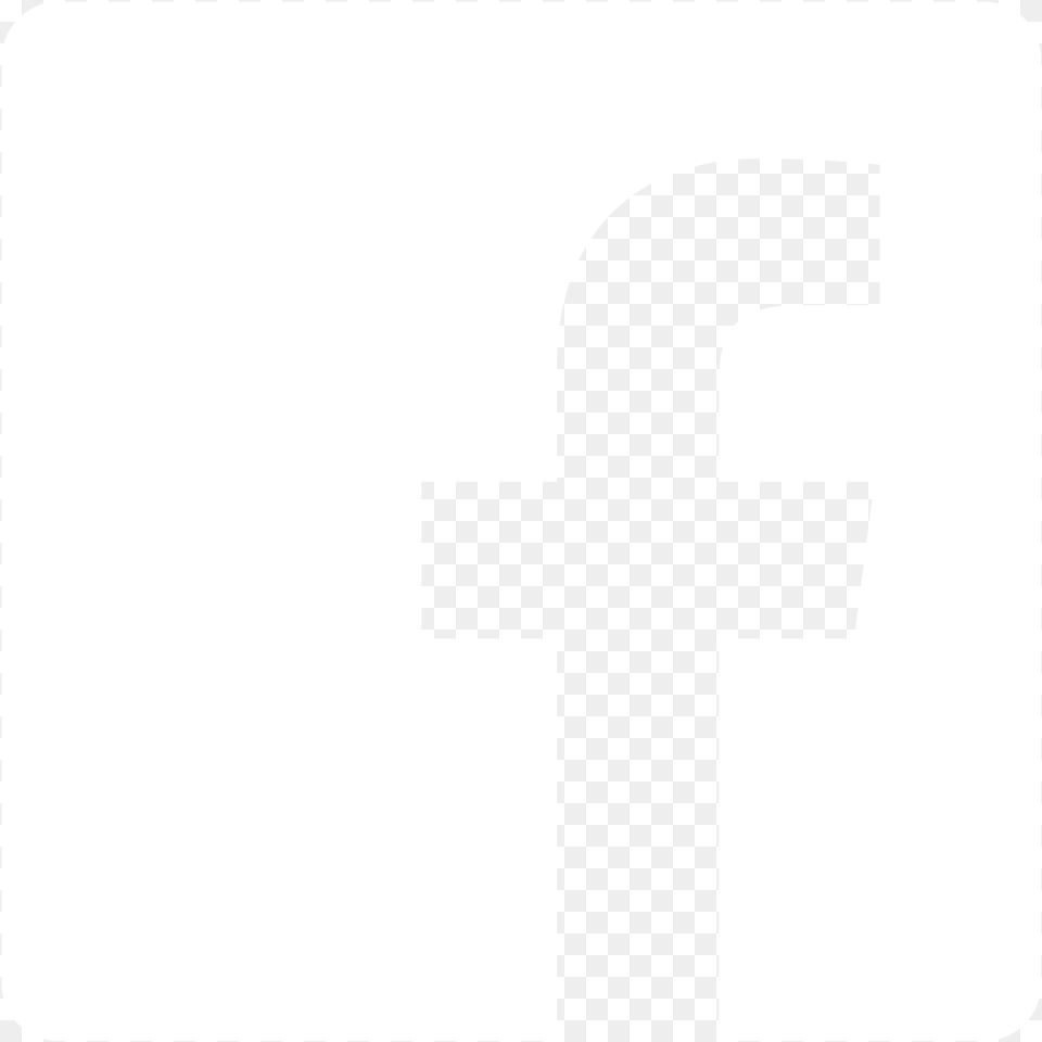 Thumb White Facebook Logo, Symbol, Cross, Sign, Number Png Image