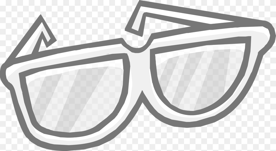 Thumb Image White Glasses Club Penguin, Accessories, Goggles, Sunglasses, Appliance Png
