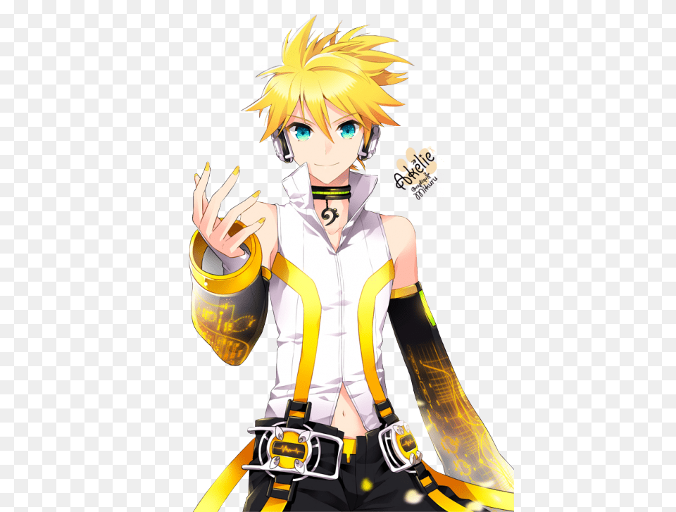 Thumb Kagamine Len, Book, Comics, Publication, Person Png Image