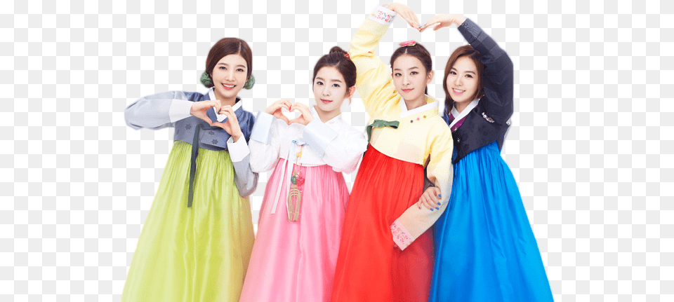 Thumb Korean Girl Hanbok, Clothing, Costume, Person, Dress Free Png