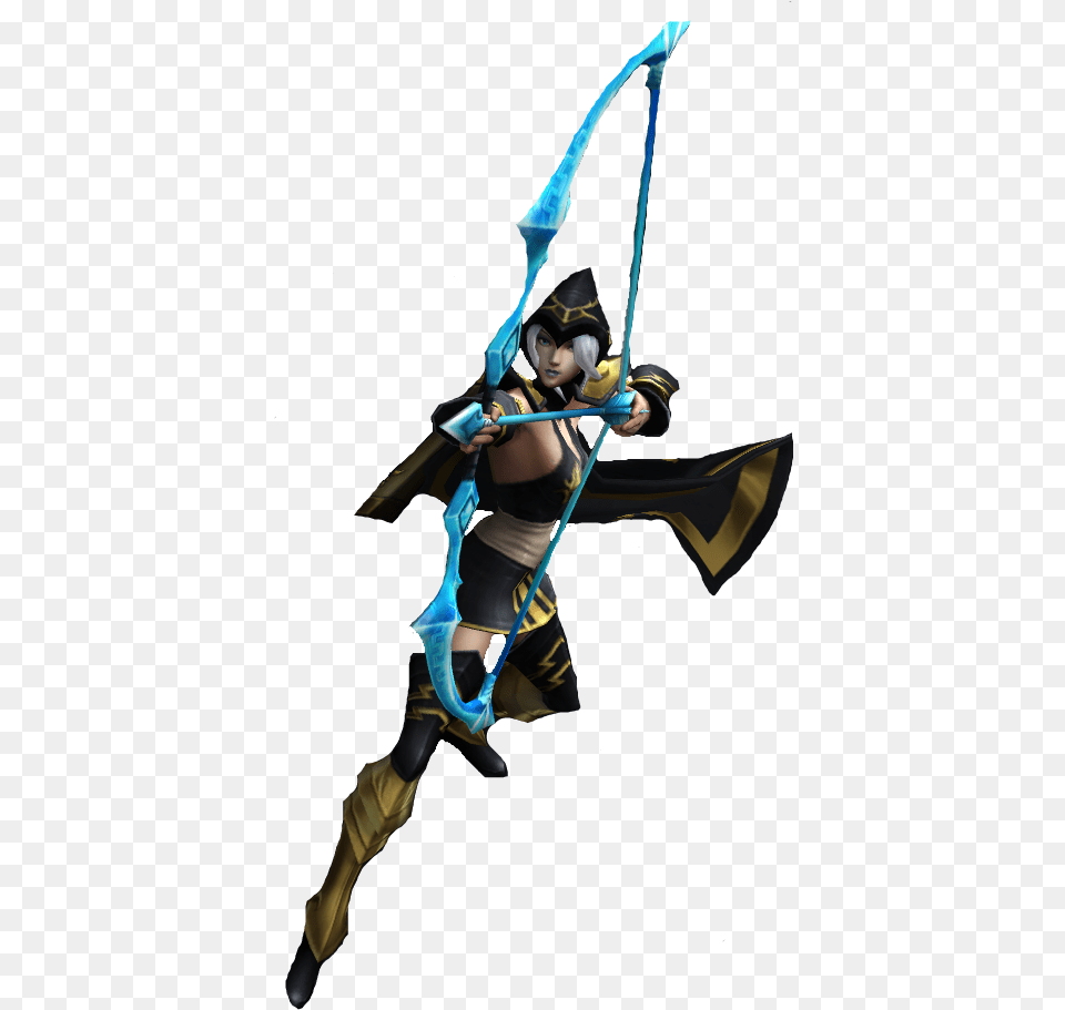 Thumb League Of Legends Ashe, Archer, Archery, Bow, Weapon Free Transparent Png