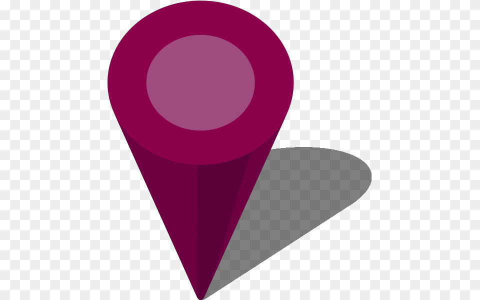 Thumb Map Pin Purple, Cone Png Image