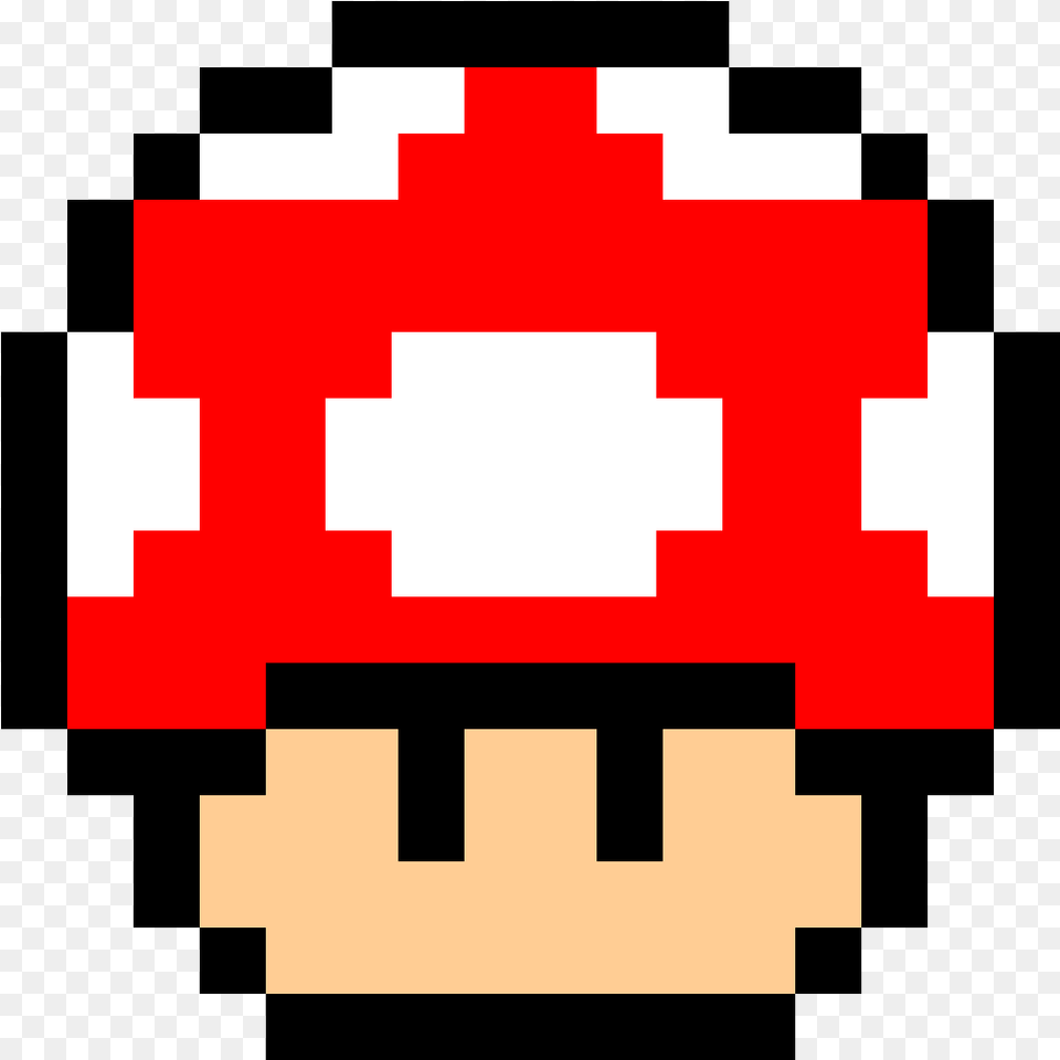 Thumb Mario Mushroom Pixel, First Aid, Logo Free Transparent Png