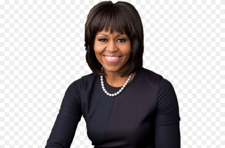 Thumb Michelle Obama No Background, Woman, Photography, Portrait, Head Png
