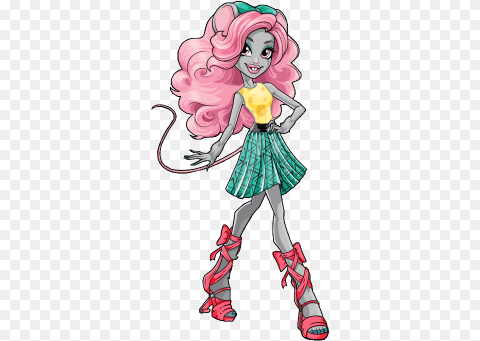 Thumb Monster High Mouse Girl, Book, Comics, Publication, Person Free Transparent Png