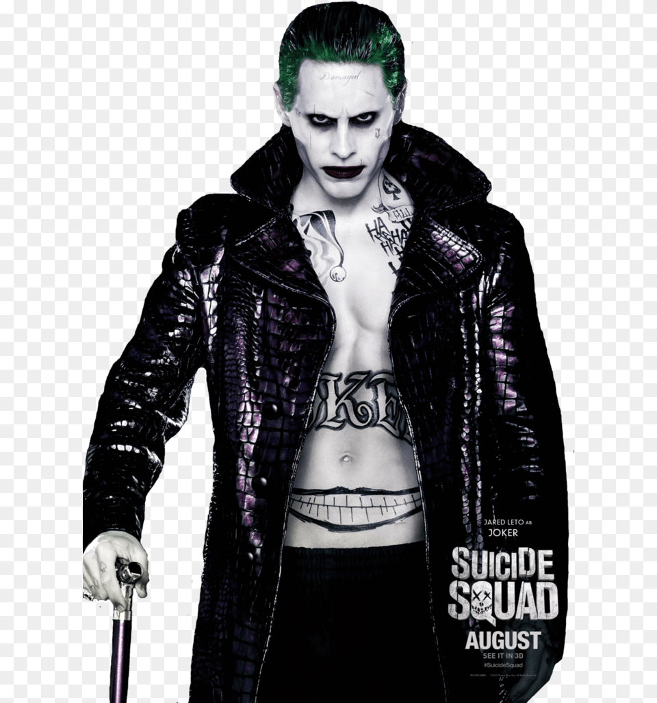 Thumb Mr Joker Suicide Squad, Jacket, Clothing, Coat, Person Free Transparent Png