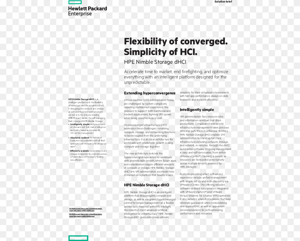 Thumb Original Flexibility Of Converged Hewlett Packard Enterprise, Advertisement, Page, Poster, Text Free Png