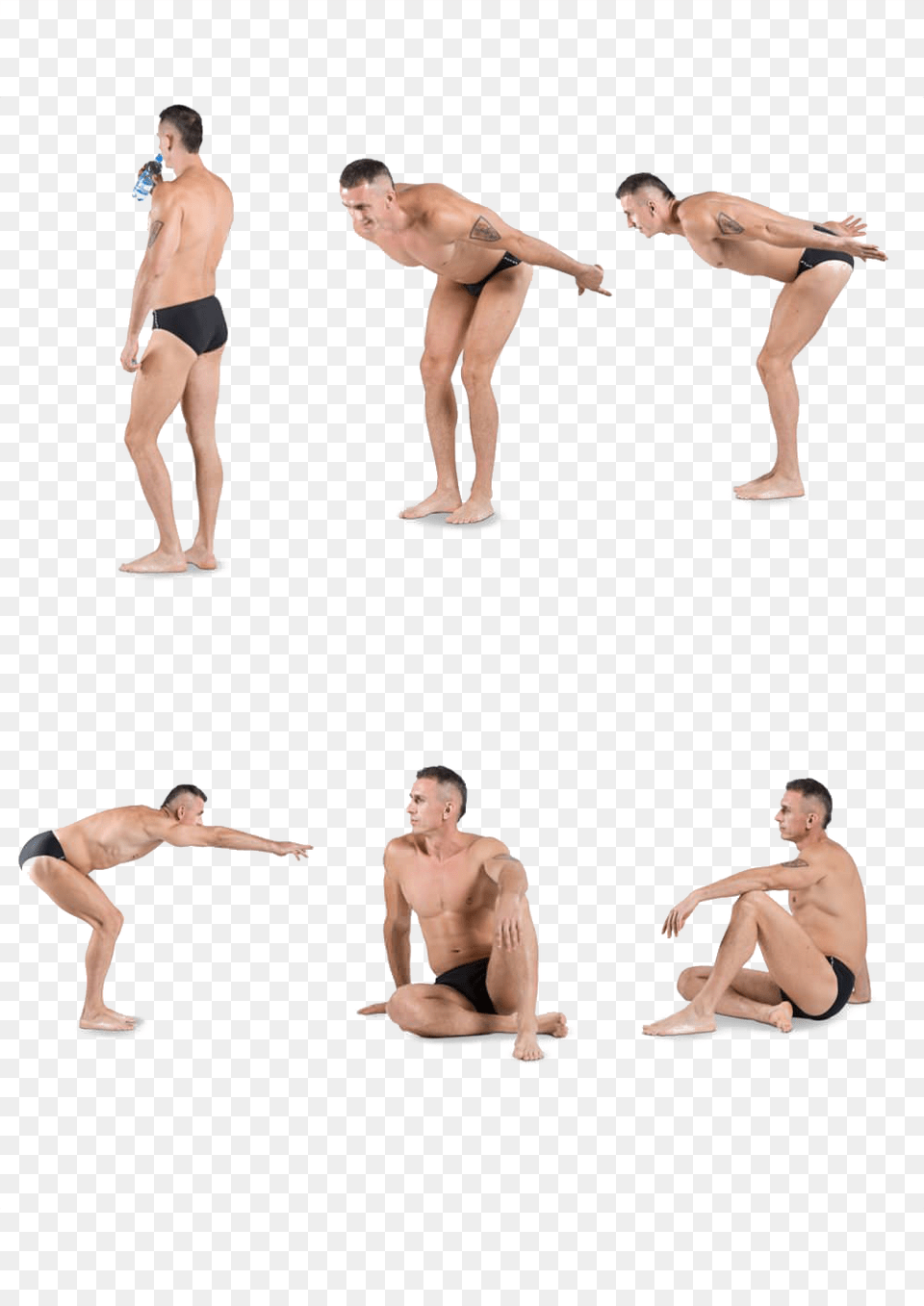 Thumb Personas Piscina, Working Out, Back, Body Part, Squat Png