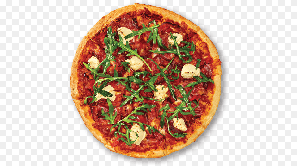 Thumb Pizza Top View, Food, Arugula, Leafy Green Vegetable, Plant Free Transparent Png