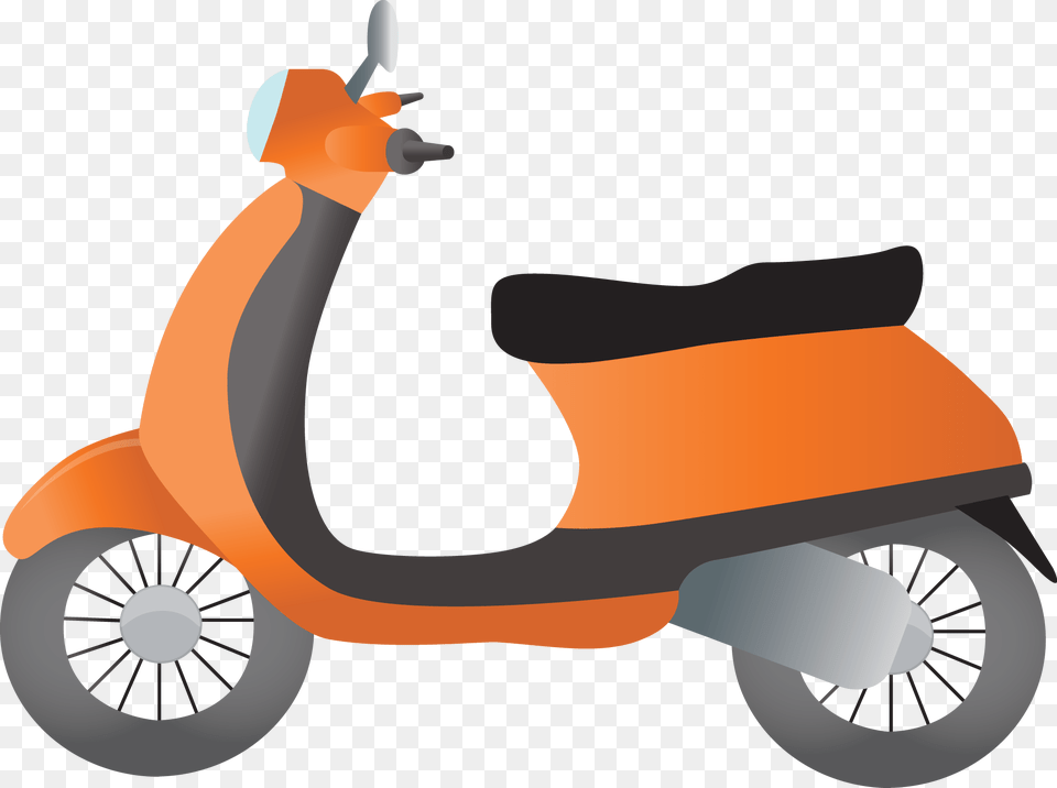 Thumb Scooter Clipart, Vehicle, Transportation, Motorcycle, Lawn Mower Free Png Download