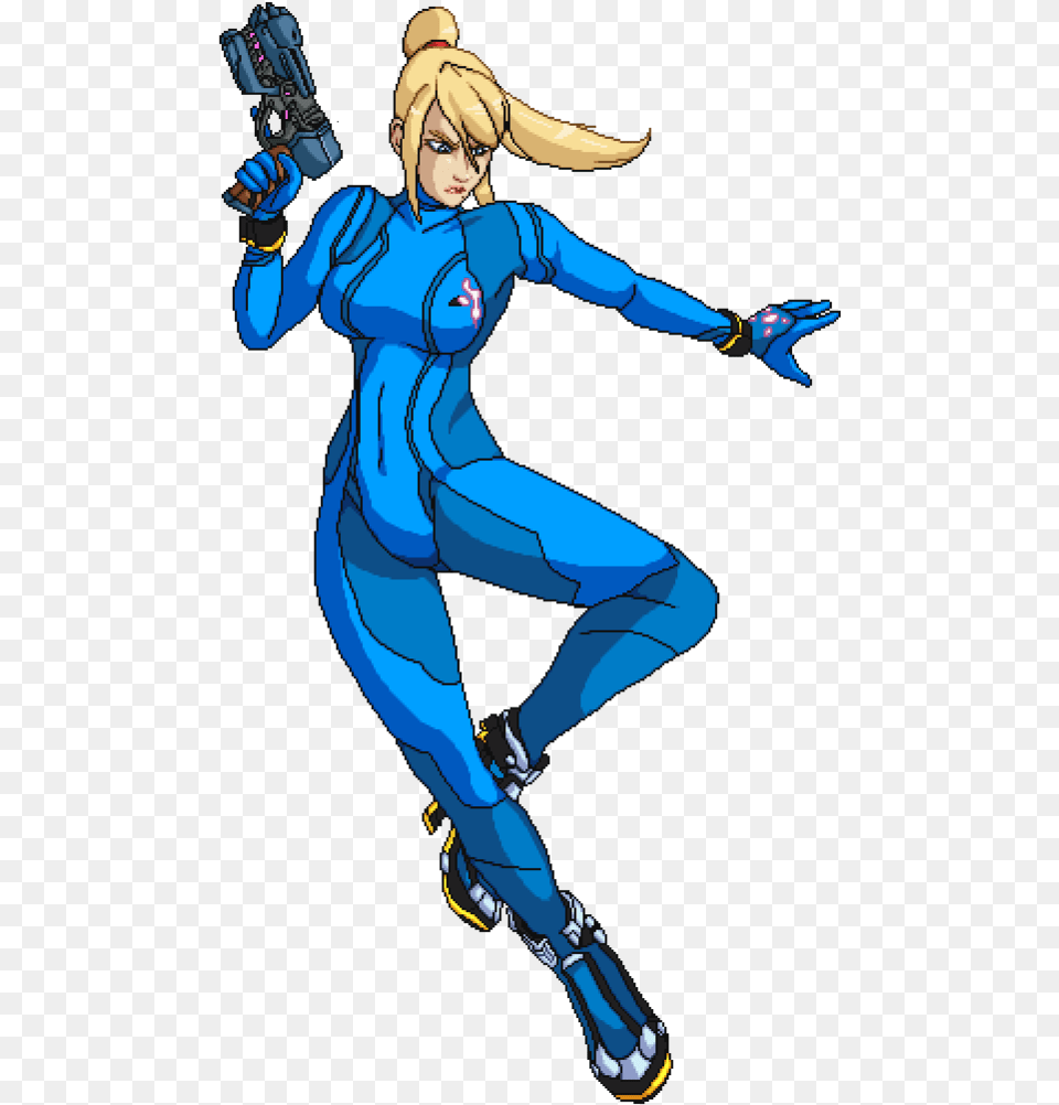 Thumb Super Smash Bros Crusade Zero Suit Samus, Book, Comics, Publication, Adult Free Png Download