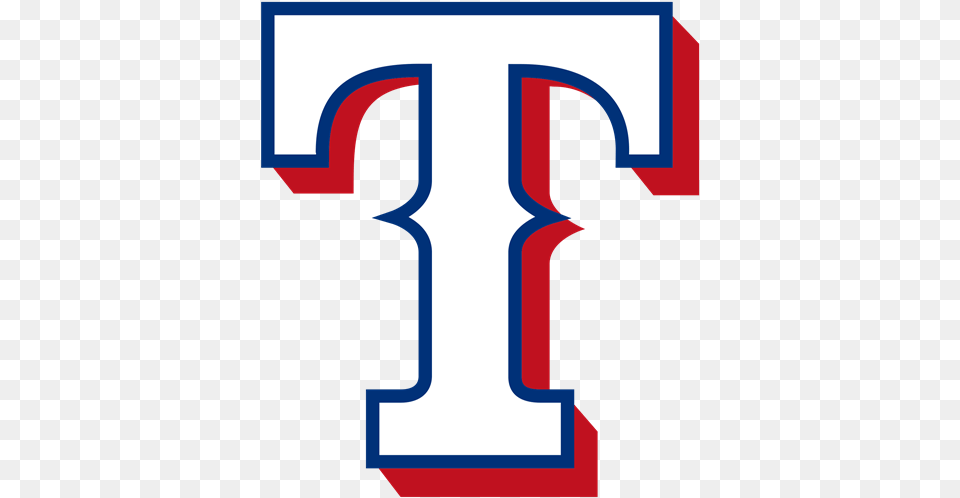 Thumb Texas Rangers Logo, Number, Symbol, Text, Cross Png
